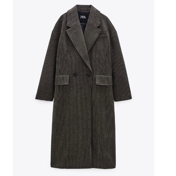 ZARA Wool Blend Coat - Picture 4 of 8